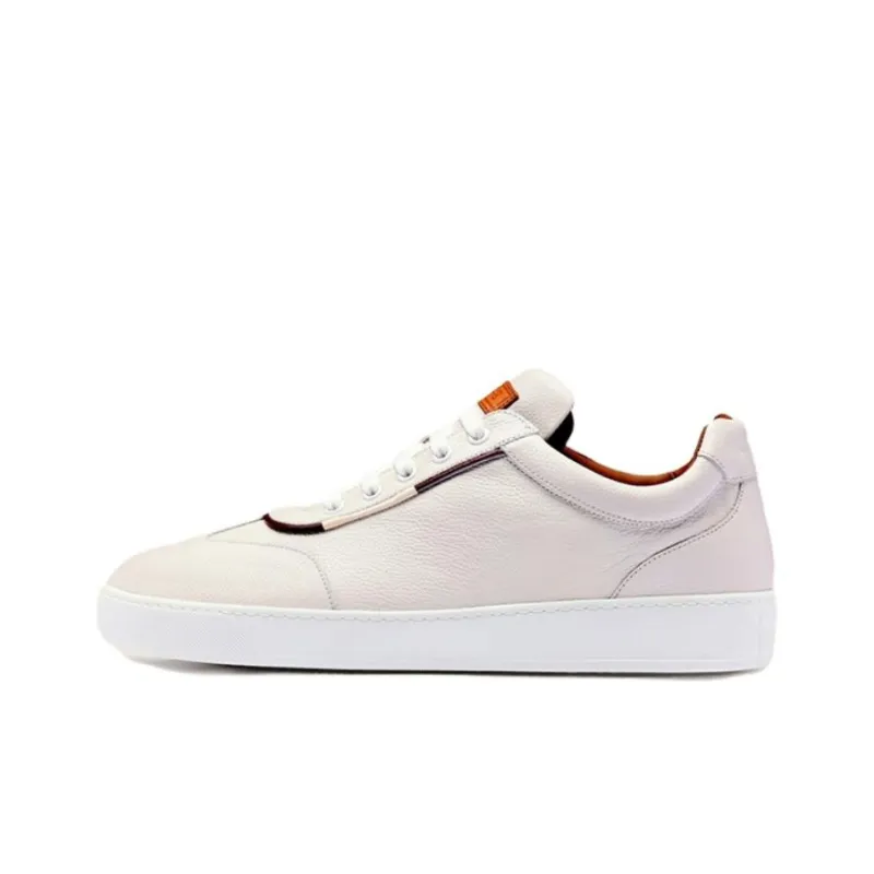 BALLY Low Top Skateboard Shoes Men's White-0