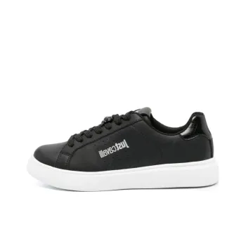 Just Cavalli Tiger Head-logo Leather Sneakers