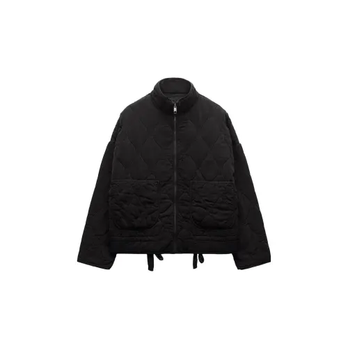 ZARA Puffer Jackets Women's Black