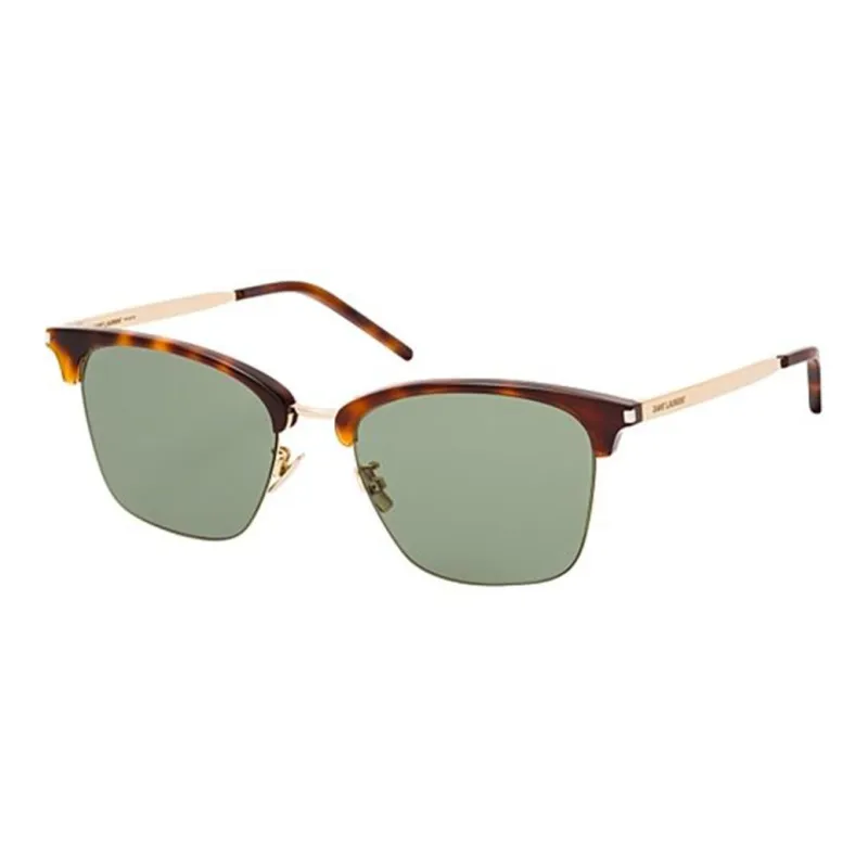 SAINT LAURENT Acetate Square Sunglasses Men's Gold-0