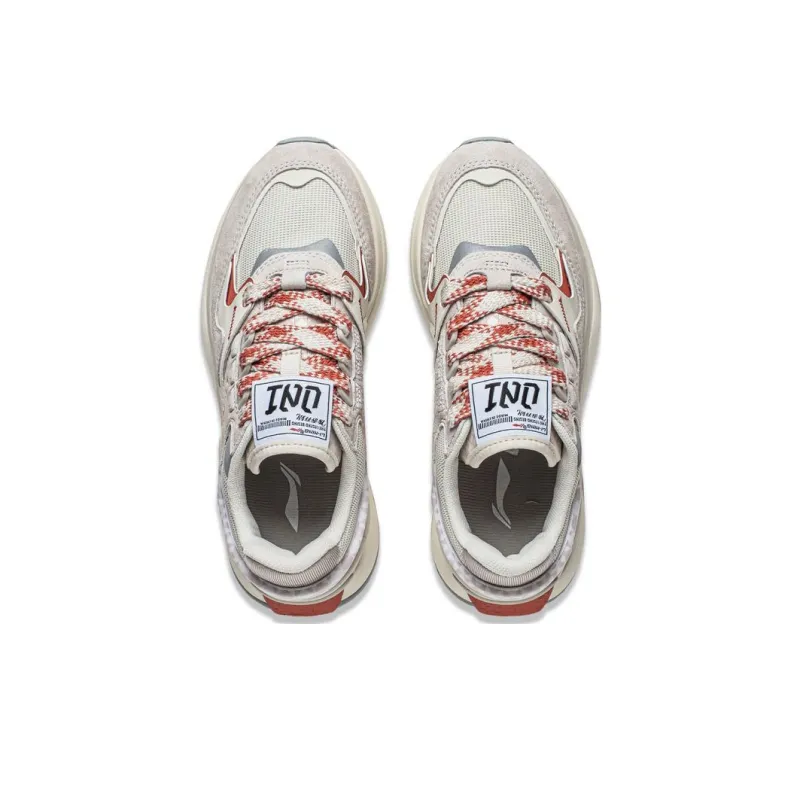 LiNing 001 Innocence V2 CNY Anti Slip Wear Resistant Casual Shoes Women's Gray-3