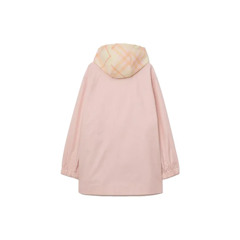 Burberry Vintage Check Hood Gabardine Coat-1