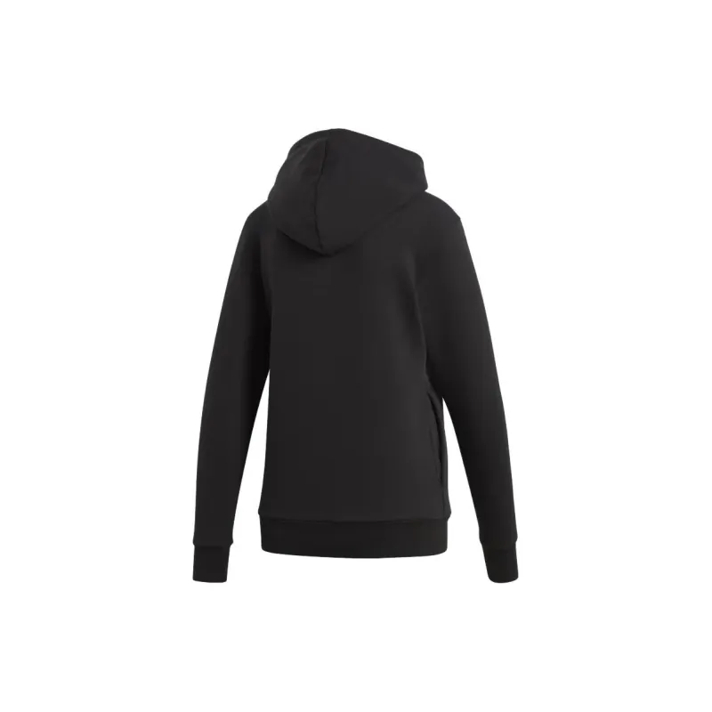 Adidas 3 Stripes Hoodie Sweatshirt Women's Black-1