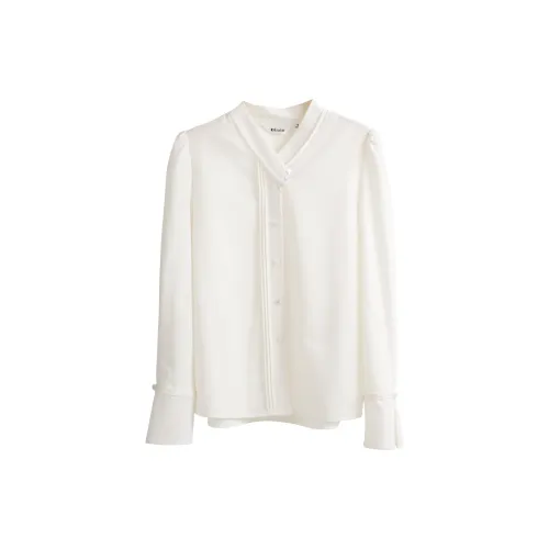 Olrain Chiffon Shirts Women's Off White