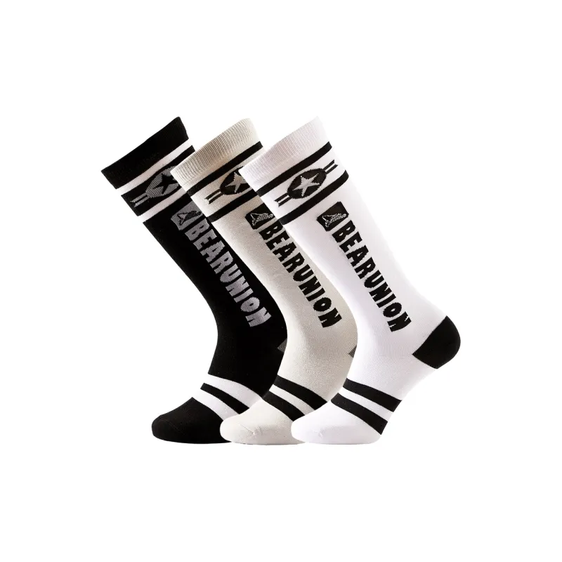 BEAR UNION Knee High Socks Unisex Combo Set-25