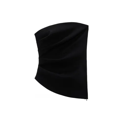 ZARA Strapless Tops Women's Black