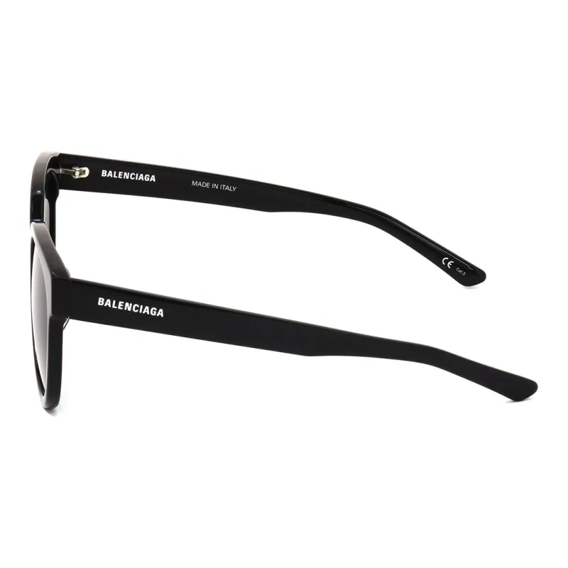 Balenciaga Plastic Oval Sunglasses Unisex Black-2