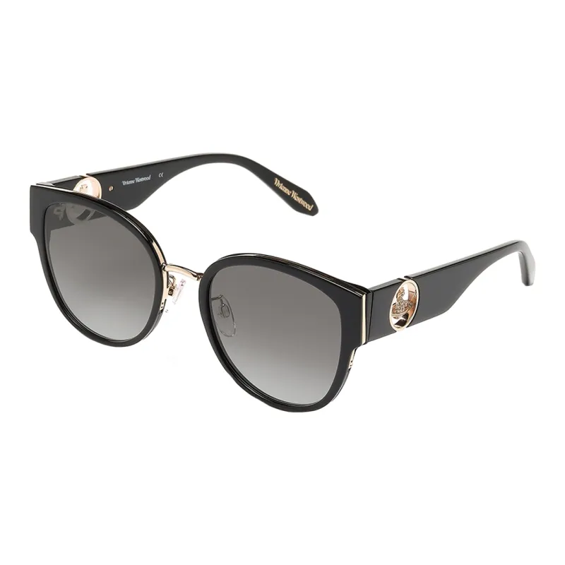 Vivienne Westwood COMBI Irregular Shape Sunglasses Unisex Black-0