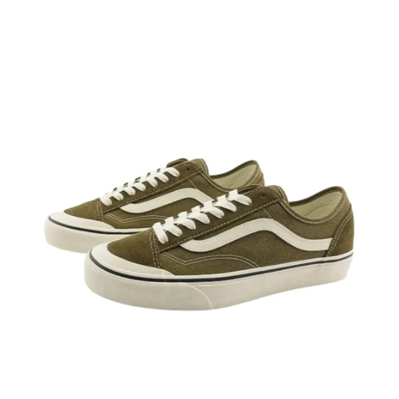 Vans Style 136 Anti Slip Wear Resistant Low Top Skateboard Shoes Unisex Umber-2