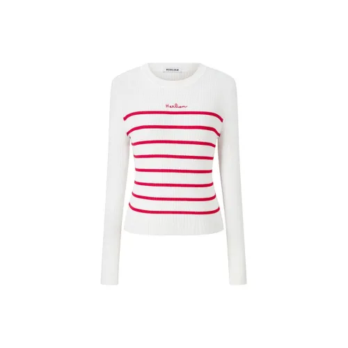 HERLIAN Sweaters Women's Pink/White Combination