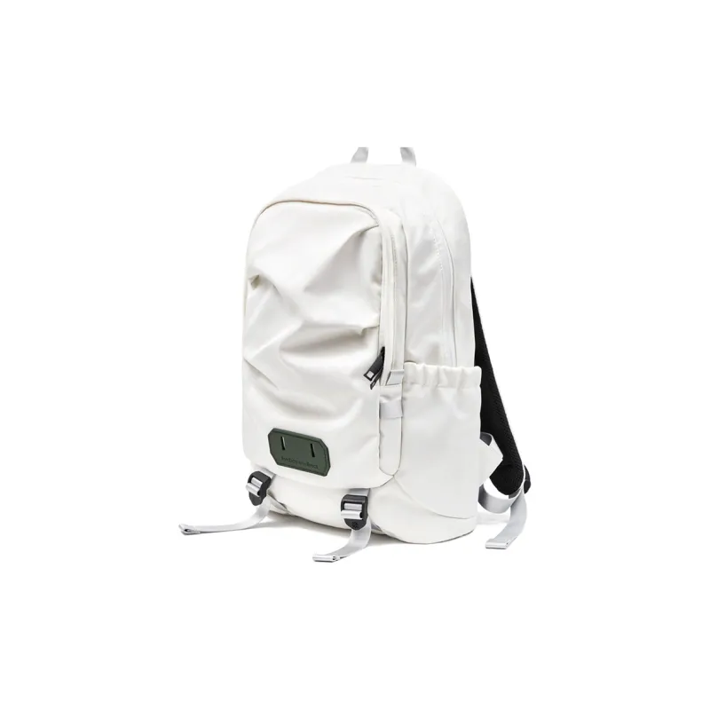 LIVEBOX EN DIRECT Nylon Backpack Large Size Men's White-0