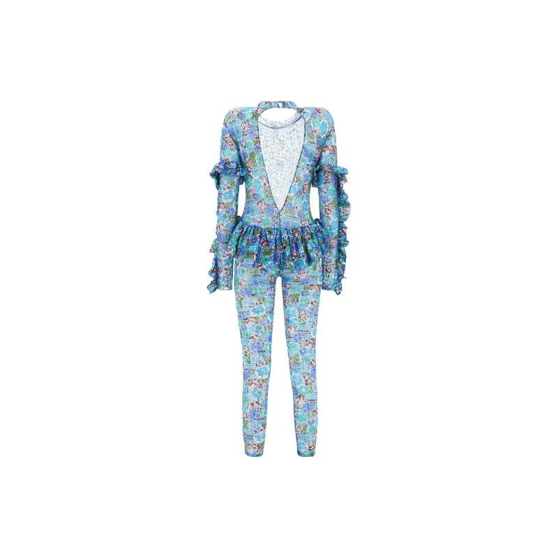 COLLINA STRADA Jumpsuit Women's Light Blue-1
