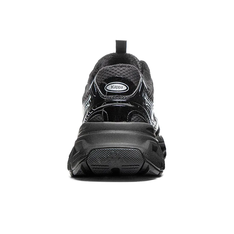 Kappa Warm Wear Resistant Slip Resistant Low Top Running Shoes Unisex Black-5