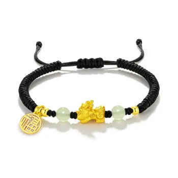 Far Mountain Joe Colored Glaze Jade Bracelet/Anklet Unisex
