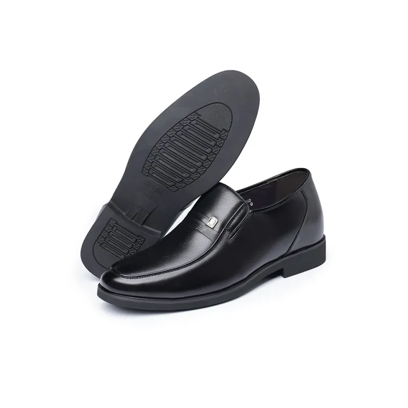 LAORENTOU Dress Shoes Men Low Top Black-7