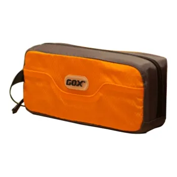 GOX Nylon Toiletry Bag Large Size Unisex Orange Grass Green Gray Black Lake Blue