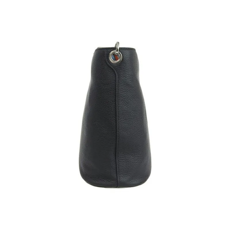 PRADA Leather Crossbody Bag Shoulder Bag Women's Black-2
