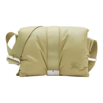 Burberry Calfskin One Shoulder Handbag, Crossbody Bag Men's Hunter Beige