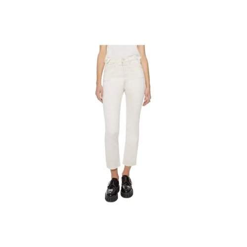 MOTHER Jeans Women's Cream White