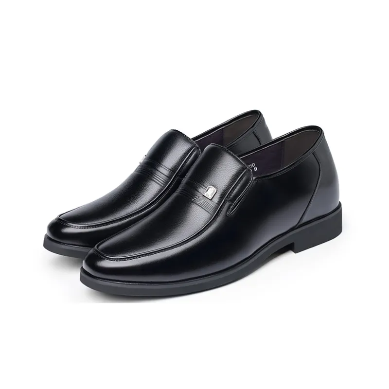 LAORENTOU Dress Shoes Men Low Top Black-6