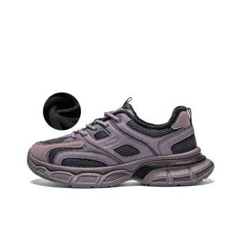 RENBEN Wear Resistant Height Increasing Warm Low Top Chunky Sneakers Women's