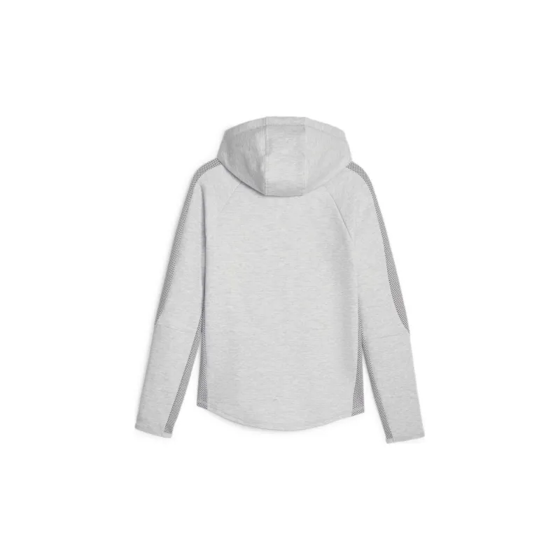 PUMA EVOSTRIPE Full-Zip Hoodie Sweatshirt Women's Gray-1