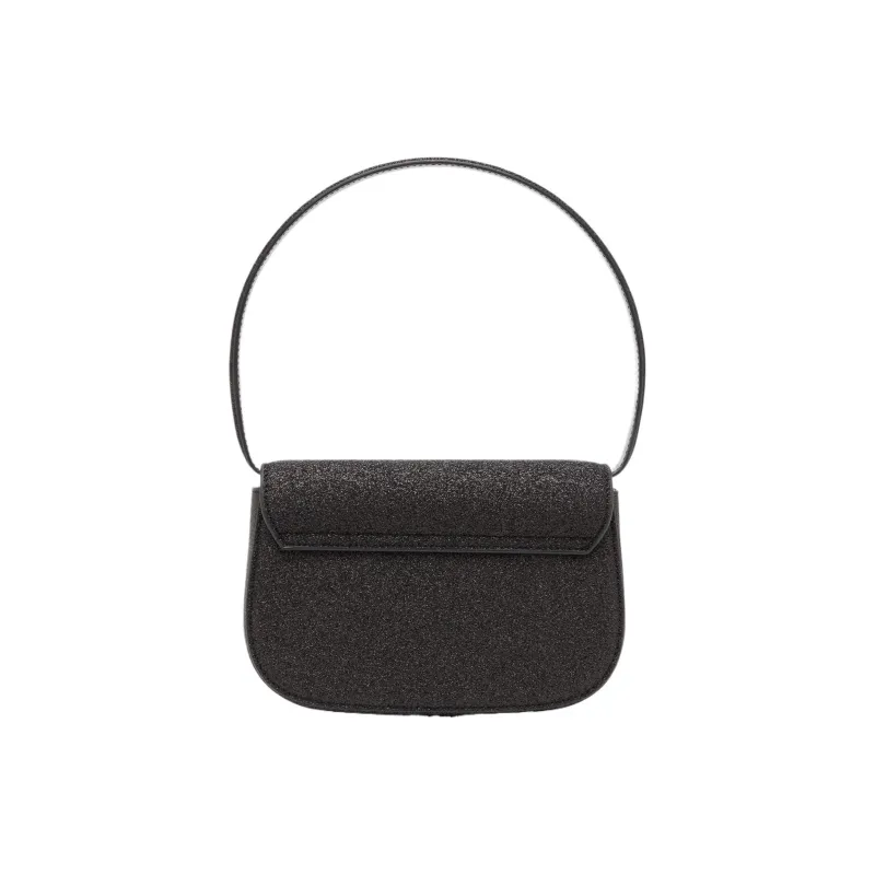 DIESEL Polyethylene Terephthalate With Cow Leather Portable Crossbody Bag, Shoulder Bag Women's Black-2