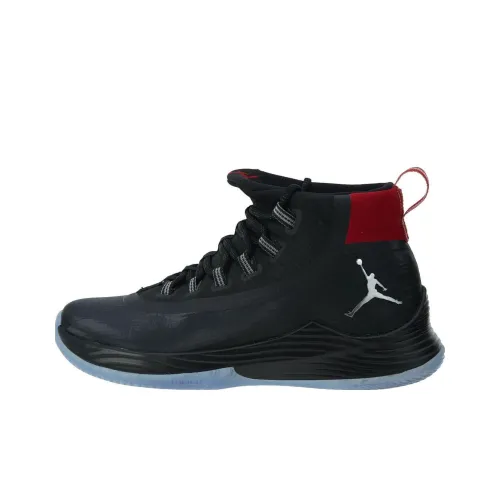 Jordan Ultra Fly 2 Black/Metallic Silver-Gym Red