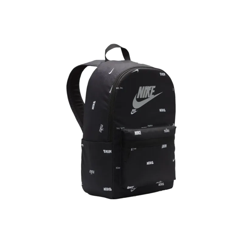 Nike Polyester Backpack Regular Unisex Black & White & Light Smoke Gray-1