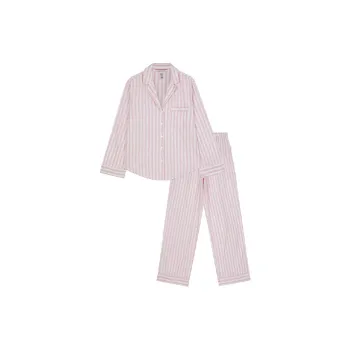 Victoria's Secret Pajama Set Women's Pink Stripes