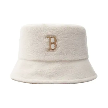 MLB Cotton Bucket Hats Unisex White/Camel