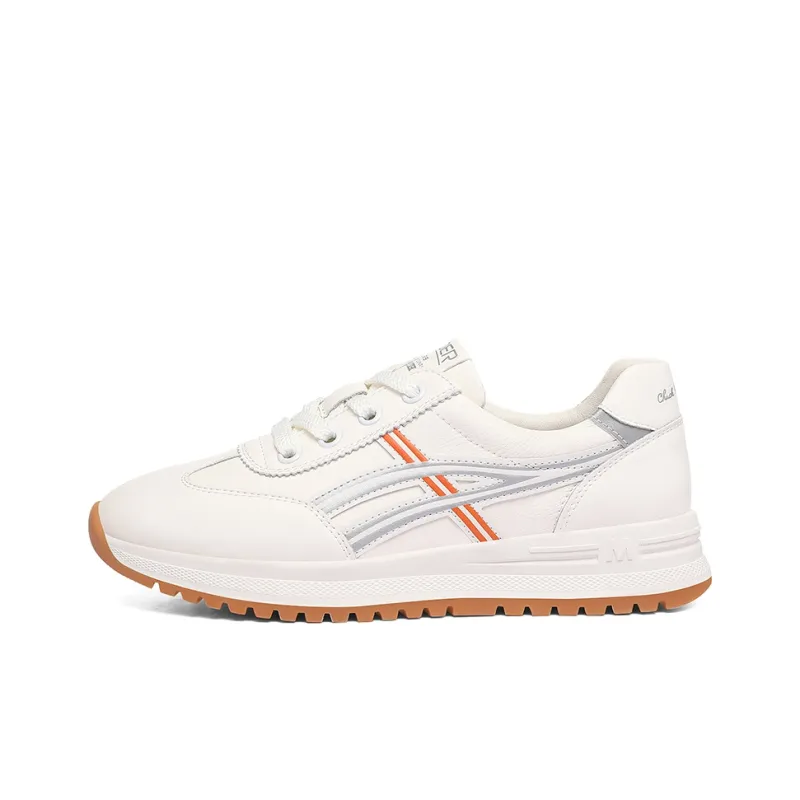 Golden Silk Rabbit Wear-Resistant Height Increasing Low-Top Chunky Sneakers 4cm Women's-6