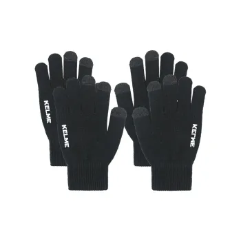 KELME Polyester Elastane Gloves Unisex Black Gray