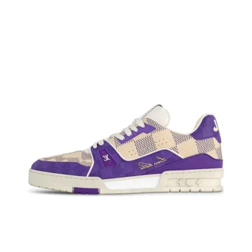 LOUIS VUITTON Damier LV Trainer Purple