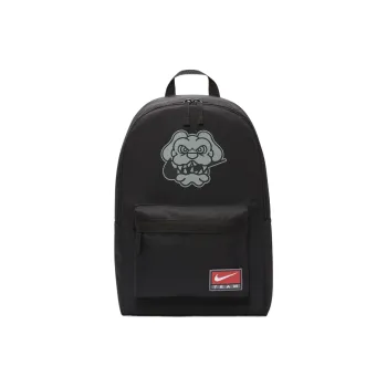 Nike Polyester Backpack Regular Men's Black & Mica Green