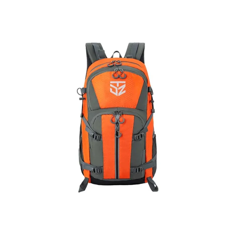 Explorers Nylon 30L/40L Backpack Unisex Green/Orange/Black/Fruit Green-10
