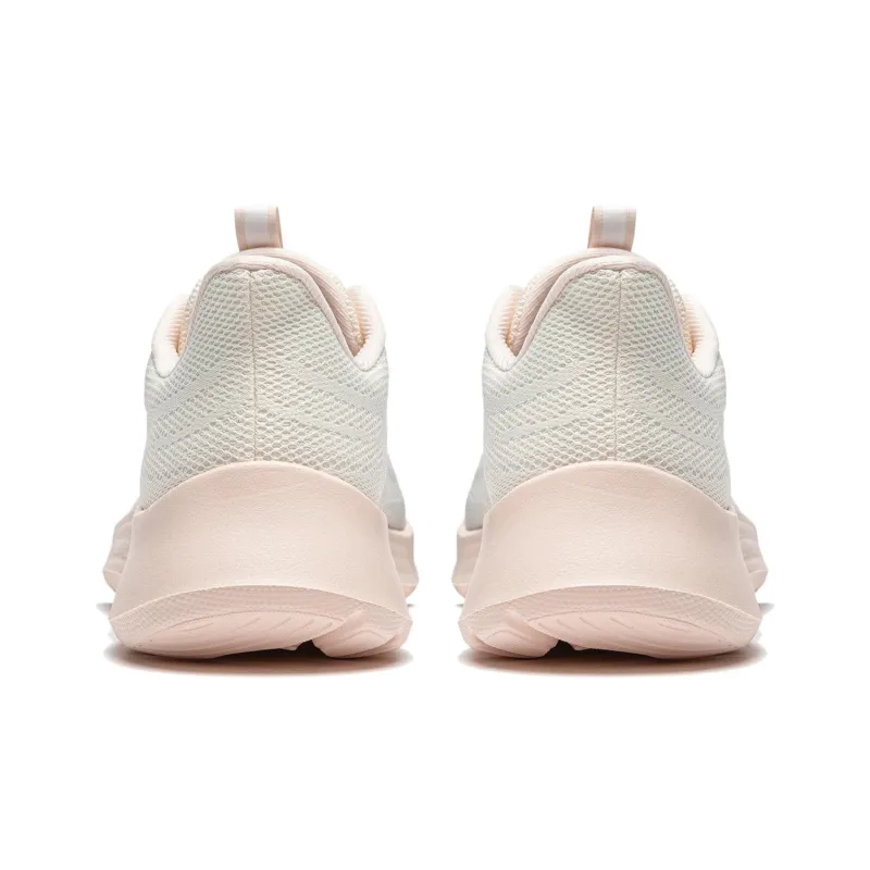 LiNing Light String Cushioning Abrasion Resistant Slip Resistant Lightweight Low Top Casual Running Shoes Women's Pink-5