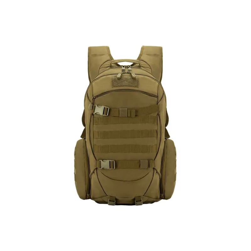 Explorers Polyester Backpack Regular Men's Black/Army Green/Khaki-2