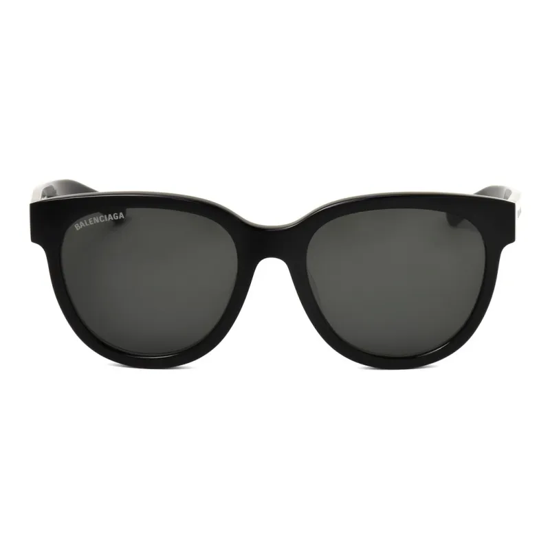 Balenciaga Plastic Oval Sunglasses Unisex Black-1