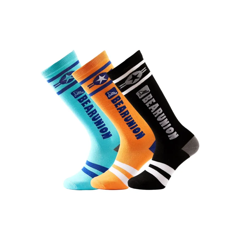 BEAR UNION Knee High Socks Unisex Combo Set-41