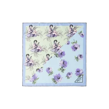 PRADA Graphic-print Silk Twill Scarf