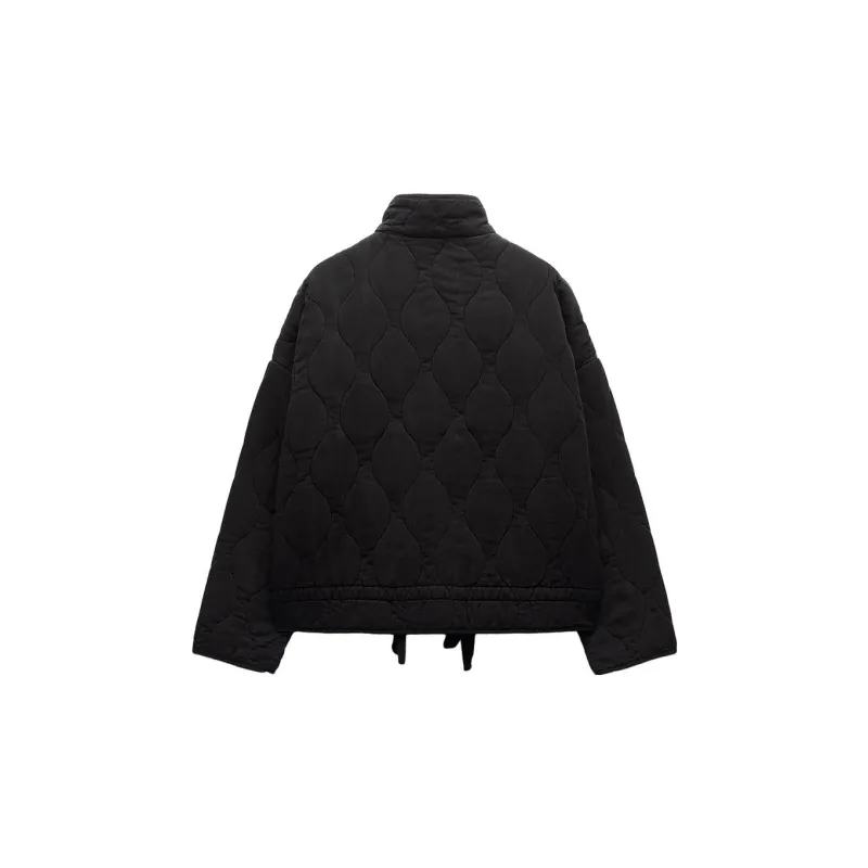 ZARA Puffer Jacket Women's Black-1