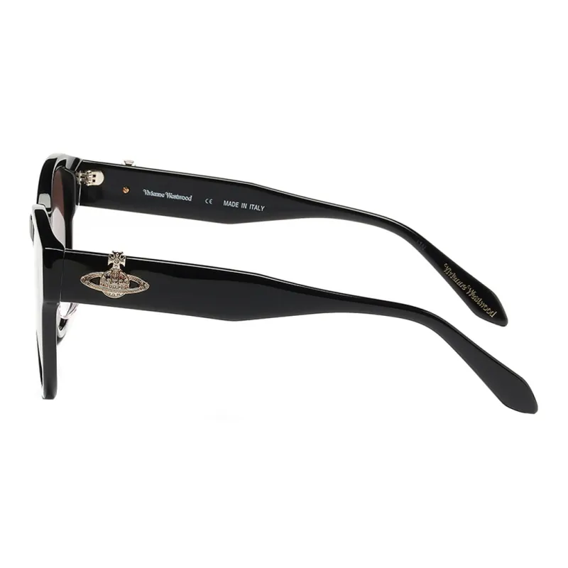 Vivienne Westwood Acetate Oval Sunglasses Unisex Black-2