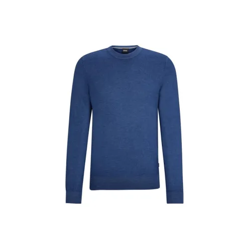 HUGO BOSS Sweaters Men Light Blue