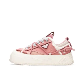 ON MAX Skateboard Shoes Unisex Low Top Pink/White