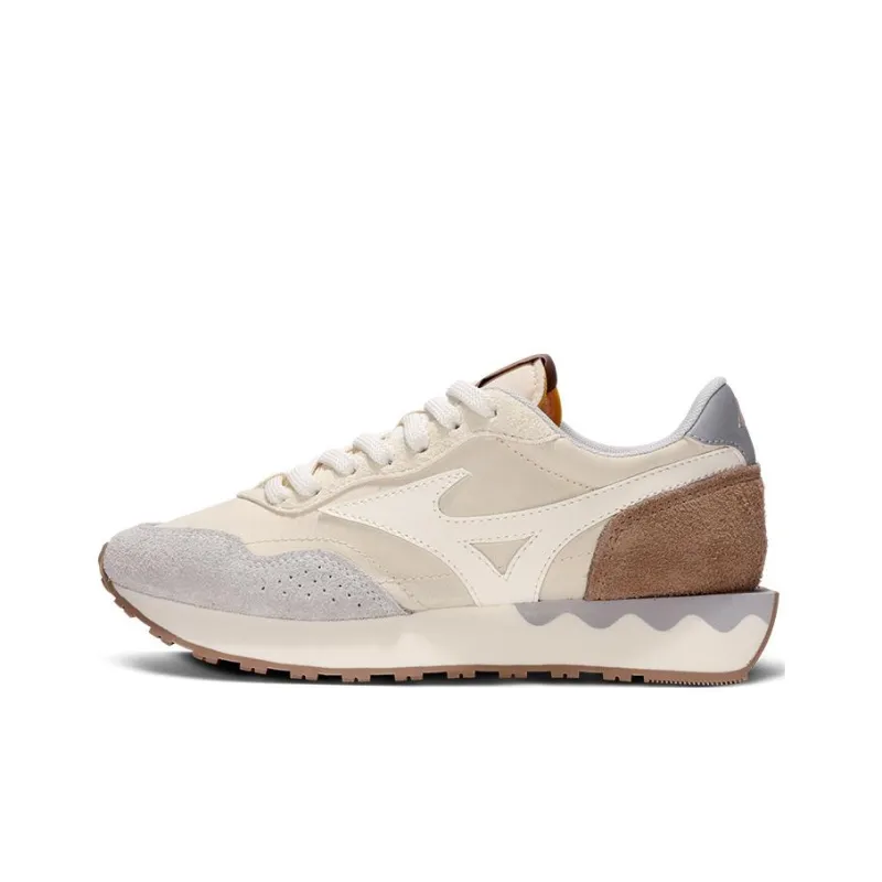 Mizuno LG 70s Abrasion Resistant Low Top Casual Shoes Unisex White Umber Gray-0