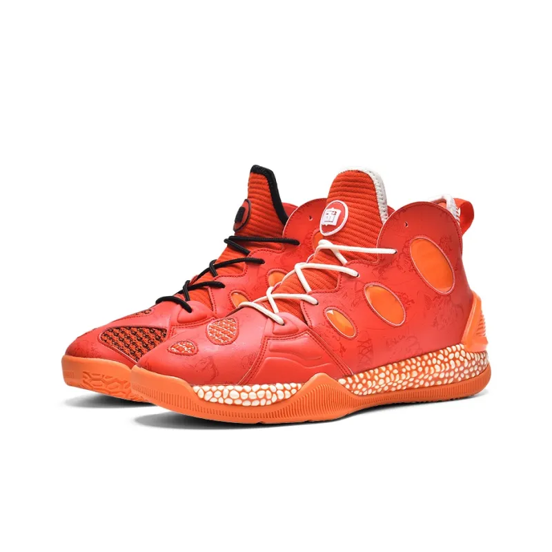 IVERSON Balanced Wear Resistant High Top Mismatched Performance Basketball Shoes Unisex-2