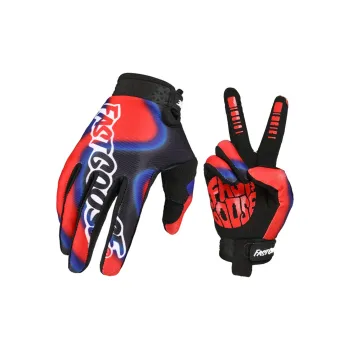 GXT Riding Equipment Cycling Glove Commute Trail Running Motorcycle Touring Unisex Microfiber S/M/L/XL Red White