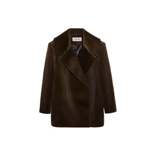 LOEWE SS24 Jackets Coats Women's Brown