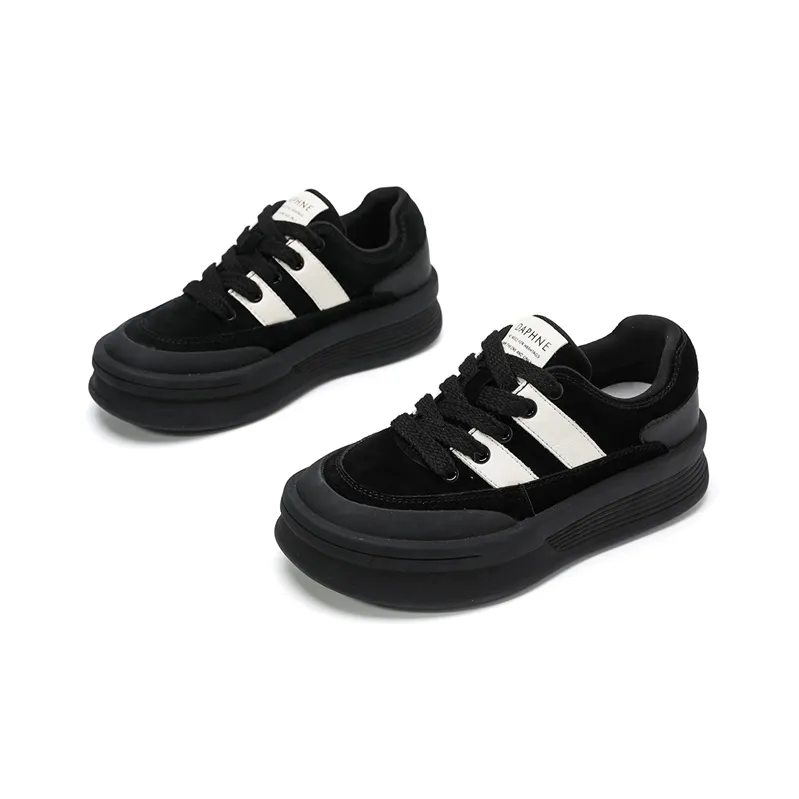 DAPHNE Abrasion Resistant Slip Resistant Low Top Skateboard Shoes 4cm Women's-8